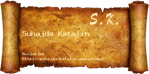 Suhajda Katalin névjegykártya